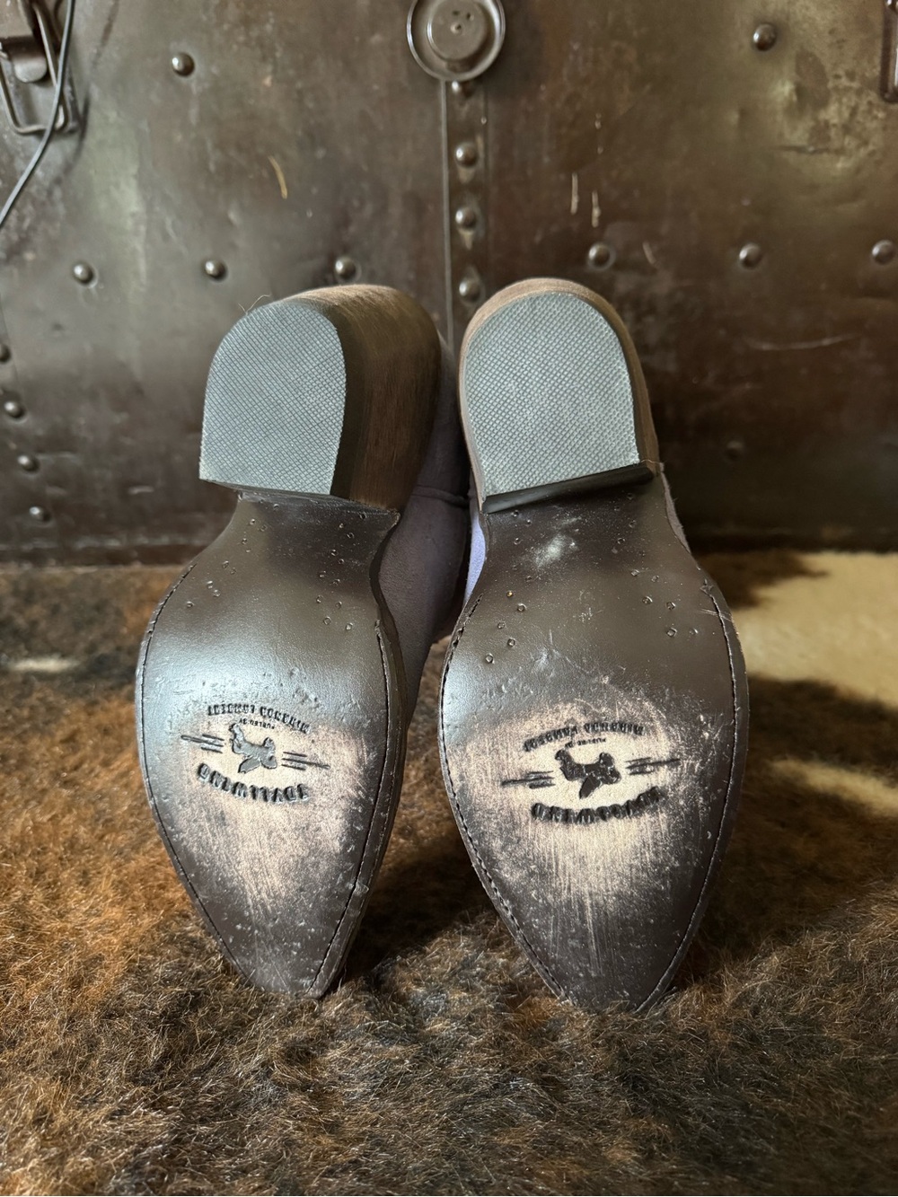 Idyllwind Lavender Suede Western Heeled Boots - Picture 6 of 6